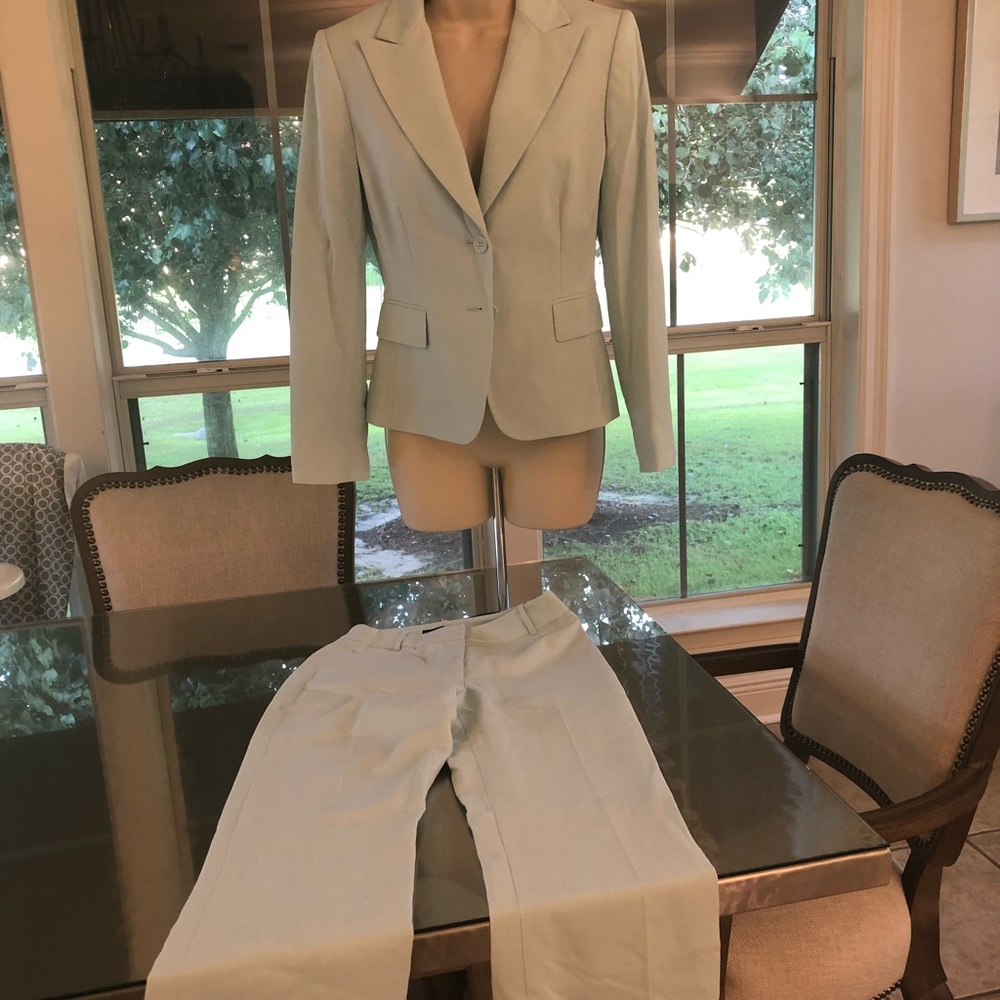 Light blue pant suit